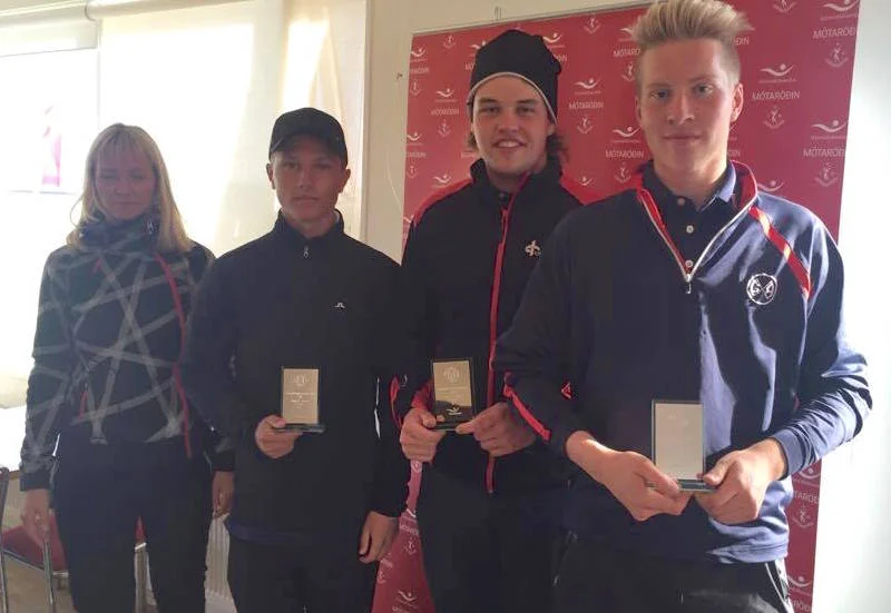 - Golfsamband Íslands Guðrún Hólmsteinsdóttir frá Íslandsbanka, Hlynur Bergsson, Henning Darri Þórðarson og Kristján Benedikt Sveinsson.
