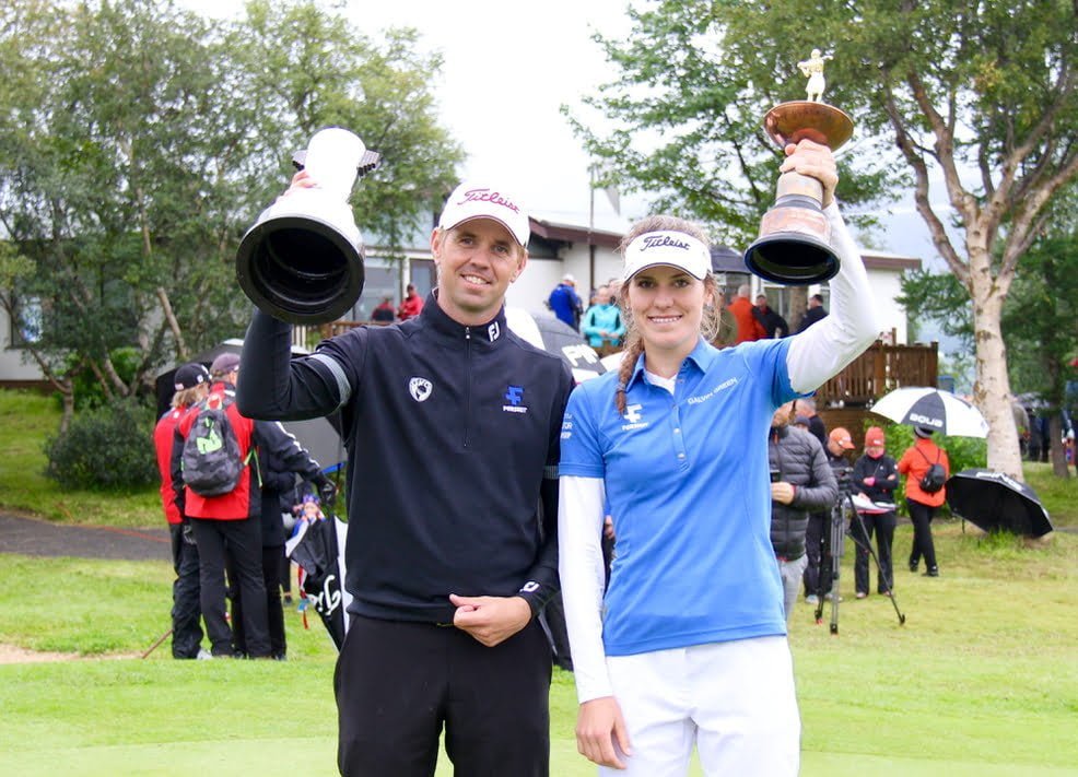 Birgir Leifur Hafþórsson og Ólafía Þórunn Kristinsdóttir. Mynd/seth@golf.is