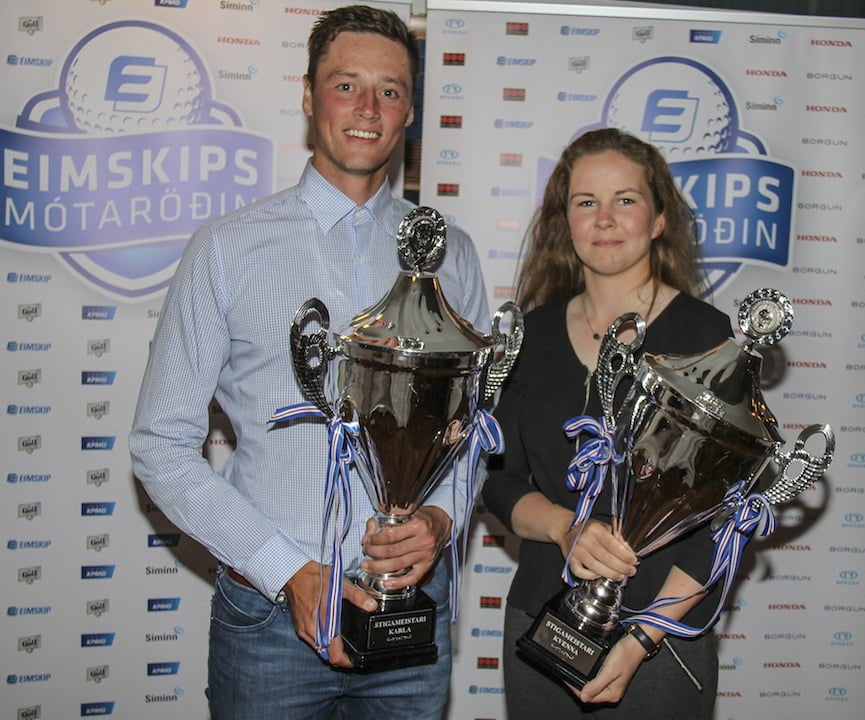 Axel Bóasson og Ragnhildur Kristinsdóttir. Mynd/seth@golf.is