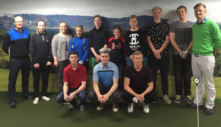 Norðurlandsúrval á æfingu 2016 - Golfsamband Íslands