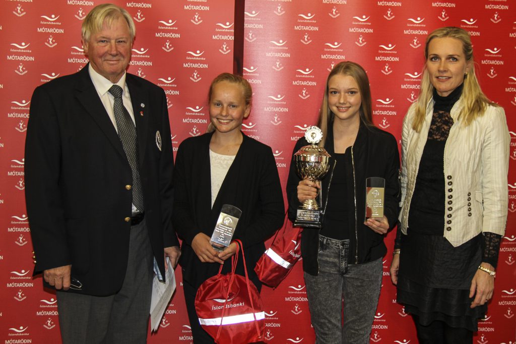 Eggert, Brynja Valdís Ragnarsdóttir, Margrét K Olgeirsdóttir Ralston og Hólmfríður. Mynd/seth@golf