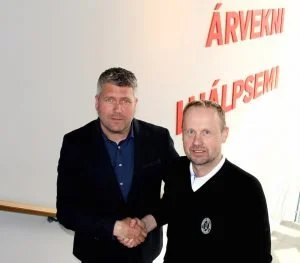 Hjörtur Vigfússon og Stefán Garðarsson. 