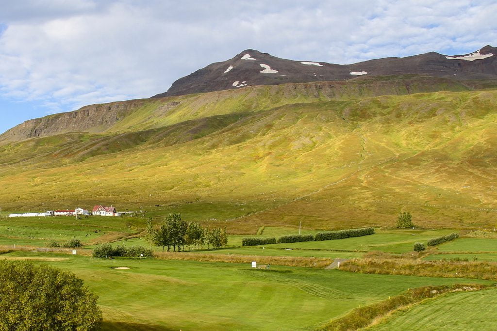 Hér er horft yfir 3., 4. og 5. braut á Arnarholtsvelli. Mynd/seth@golf