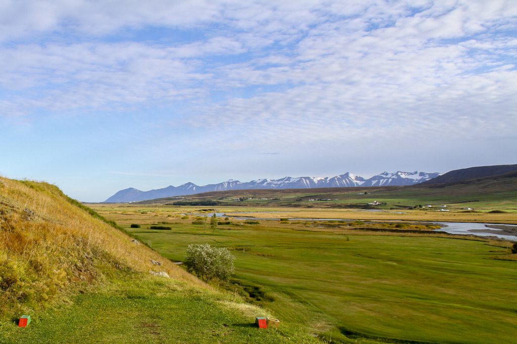 Teighöggið á 9. braut er ekki einfalt og margt sem þarf að varast. Mynd/seth@golf.is