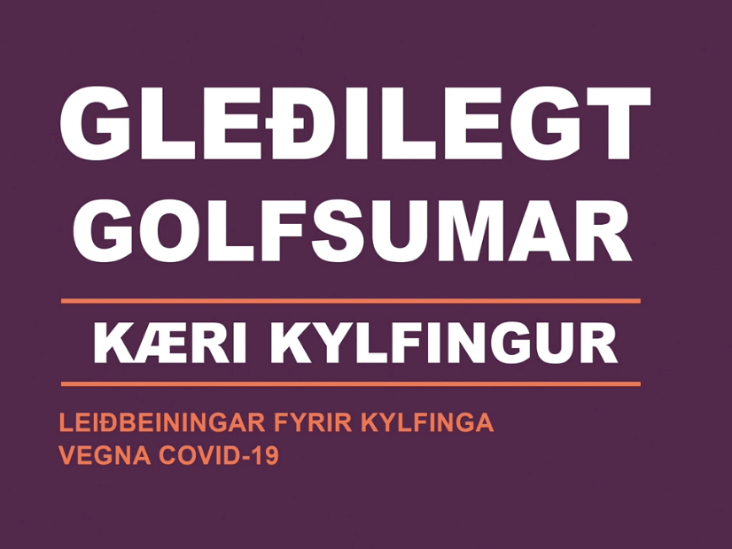 Leiðbeiningar fyrir kylfinga vegna Covid-19