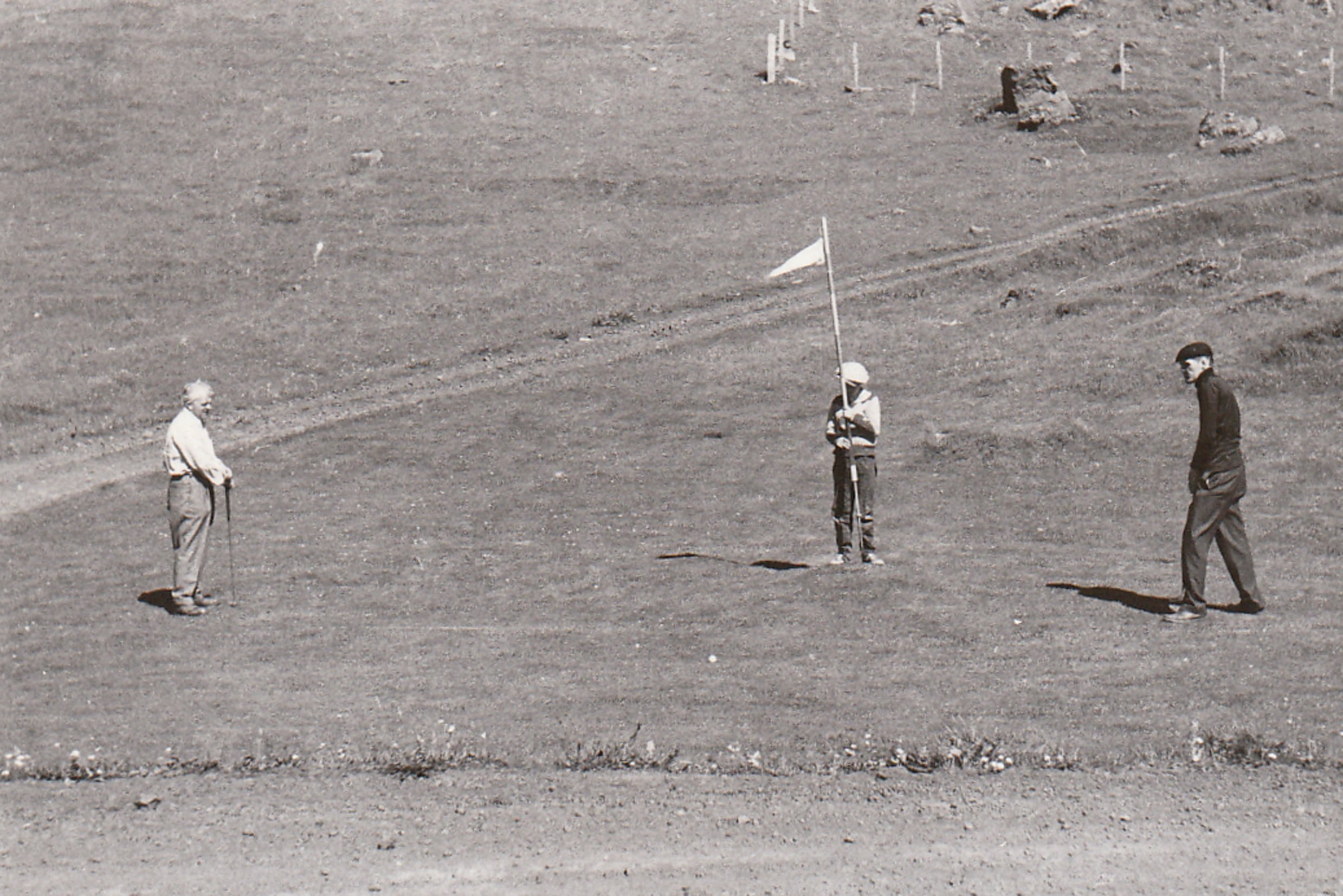 Frá Íslandsmótinu í golfi í Vestmannaeyjum árið 1959.