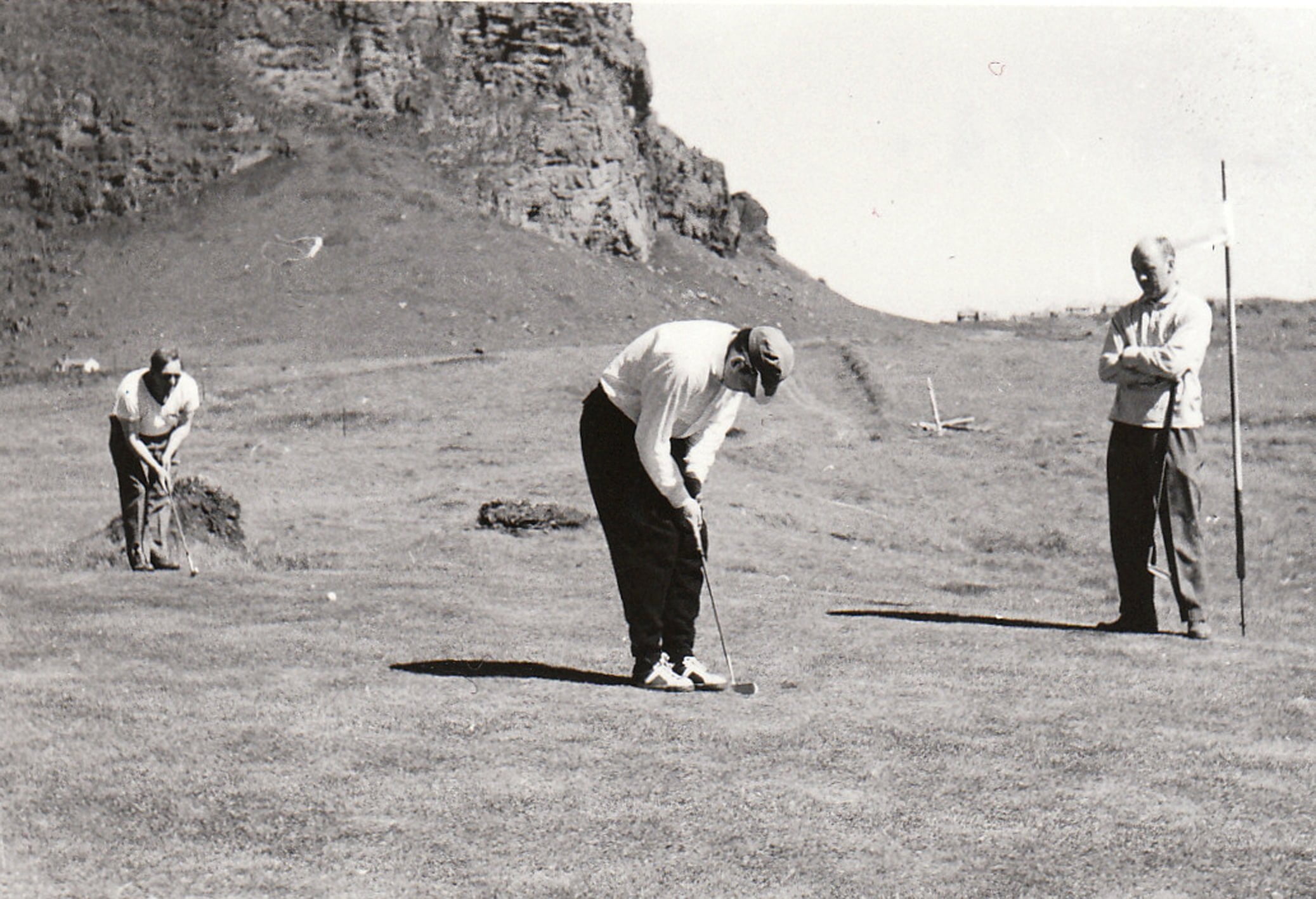 Frá Íslandsmótinu í golfi í Vestmannaeyjum árið 1959.