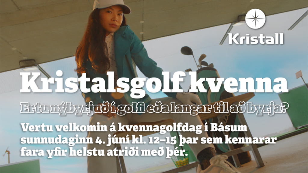Kristalsgolf kvenna í Básum sunnudaginn 4. júní