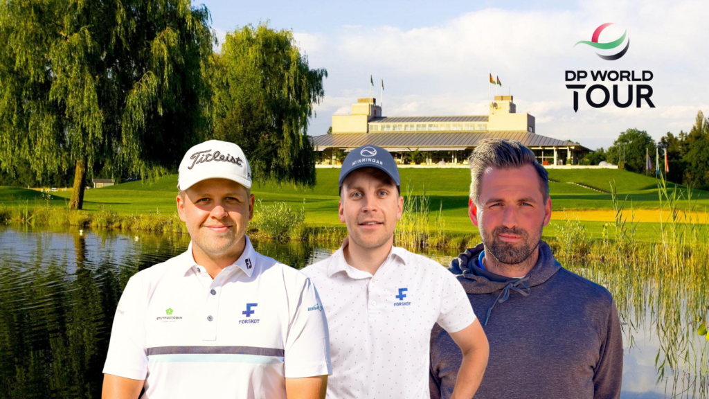 Bjarki, Haraldur Franklín og Andri Þór í baráttunni á 1. stigi úrtökumótsins fyrir DP World Tour