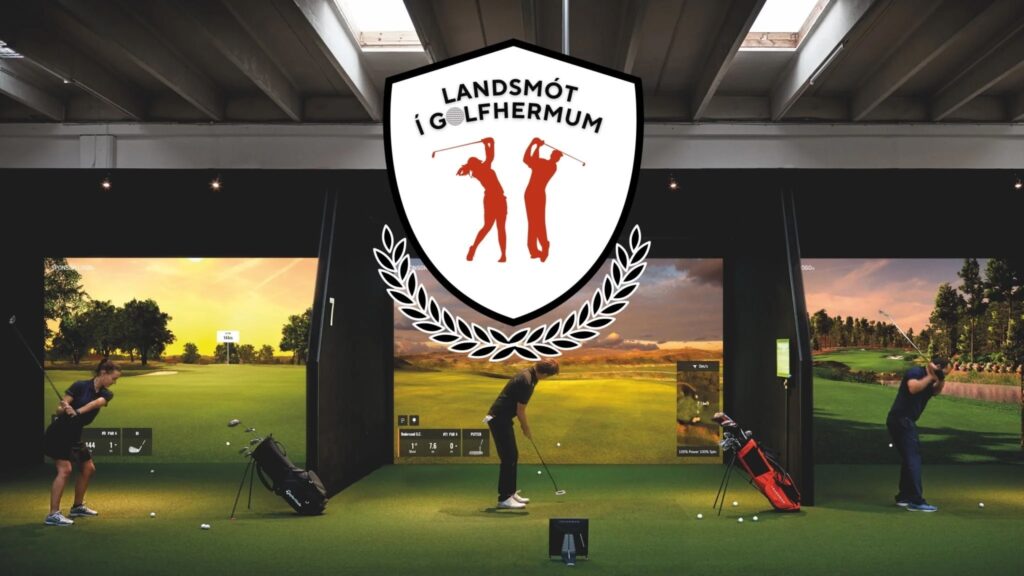 Ragnhildur og Ragnar á besta skorinu í fyrri undankeppninni í Landsmótinu í TrackMan golfhermum 2024