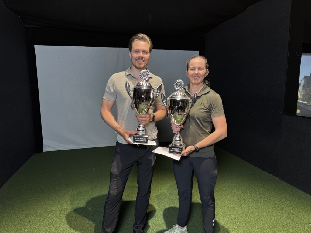 Ragnhildur og Andri Már sigurvegarar á Landsmóti í golfhermum