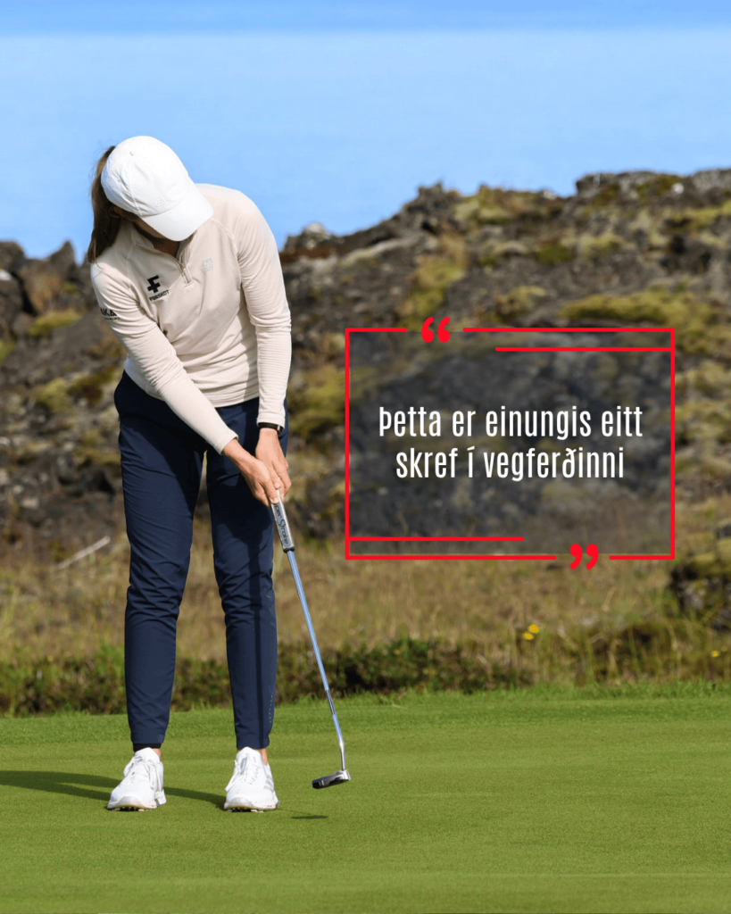 Blue Minimal Motivational Quote Instagram Post 2 - Golfsamband Íslands