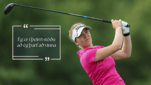 Blue Minimal Motivational Quote Instagram Post 8 - Golfsamband Íslands