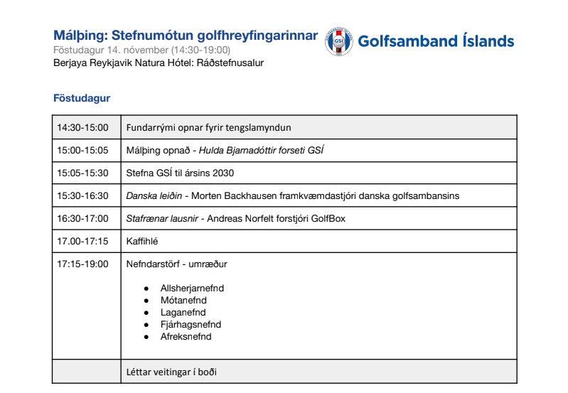 image - Golfsamband Íslands