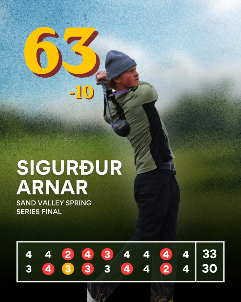 Sigurður Arnar á tíu höggum undir pari