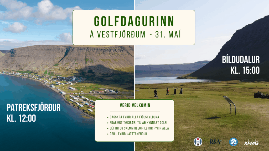 Golfdagurinn á Vestfjörðum fer fram sunnudaginn 31. maí